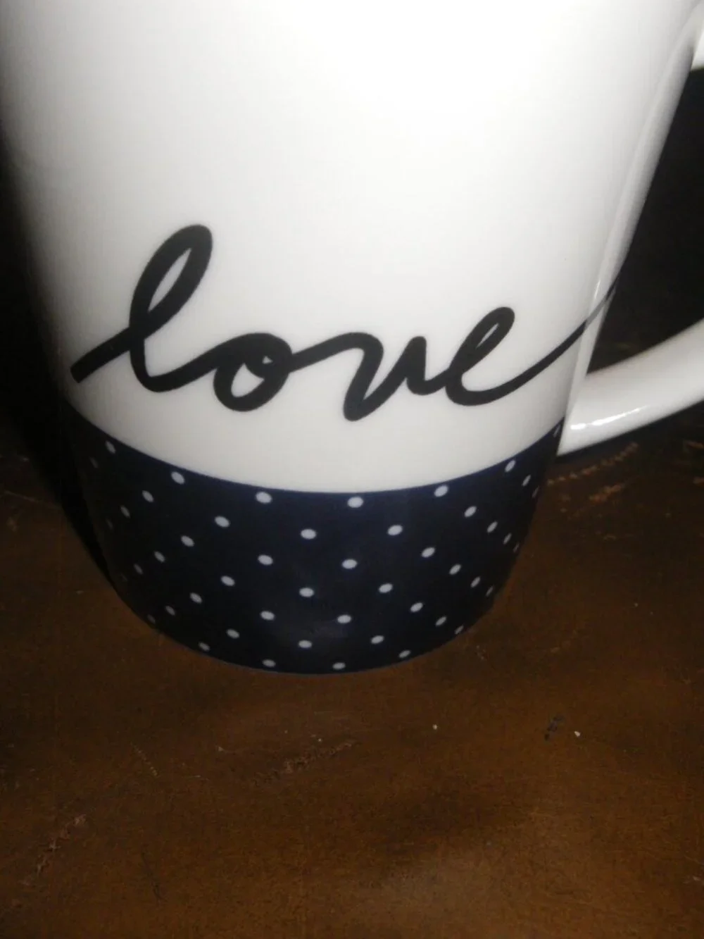 ED Ellen Degeneres by Royal Doulton London “Love” Coffee Tea Ceramic Mug